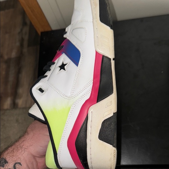 White and Black Sneakers and Blue and Pink and Yellow too! GENTLY USED - Size 13 - Picture 6 of 7